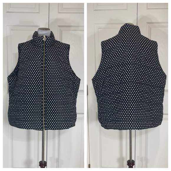 Michael Kors black and white polka dot vest - Picture 2 of 7